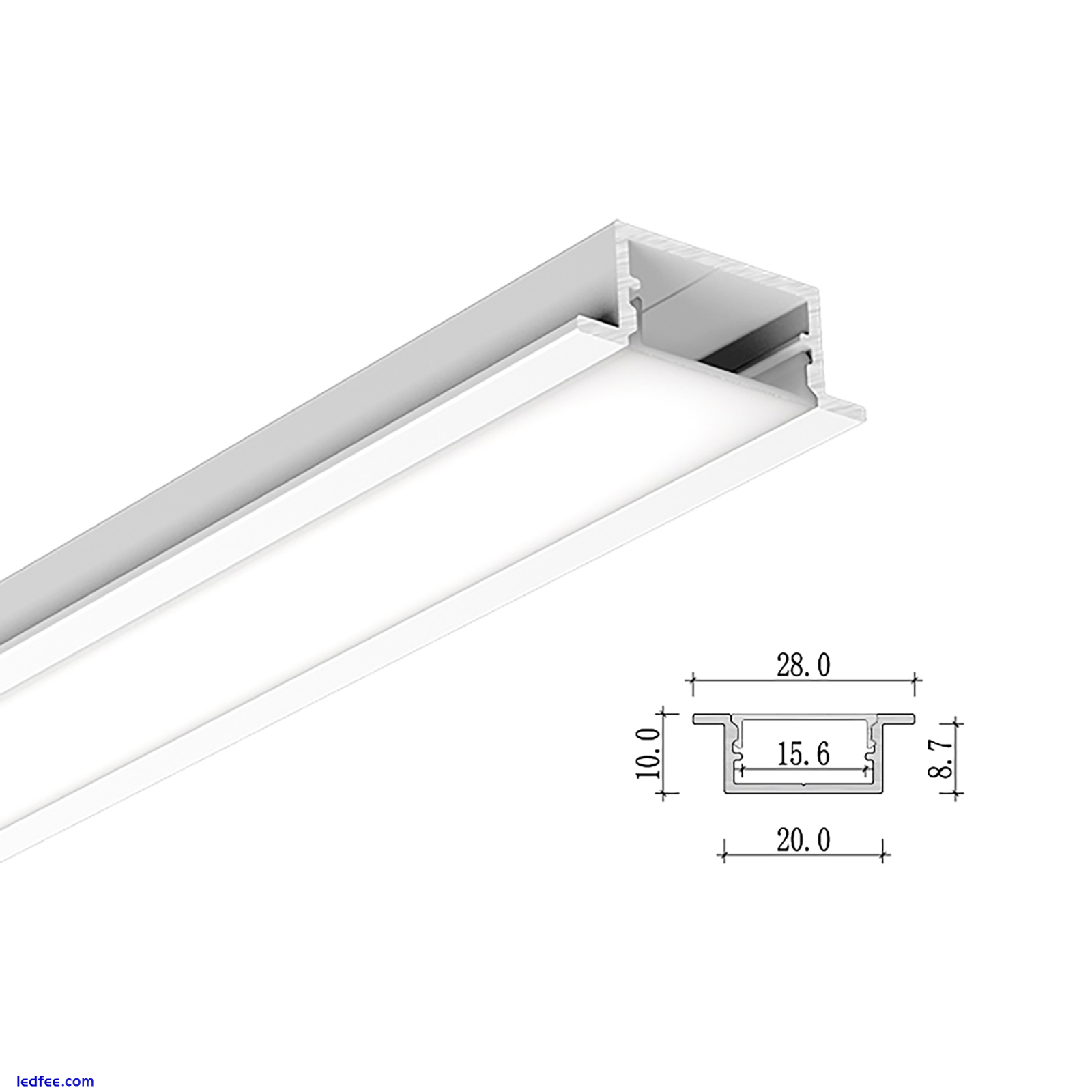 2M LED Profiles Aluminium Channel With Diffuser For LED Strip Light V/U-Shape 5 