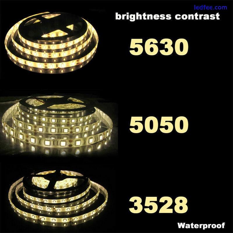 Super Bright 5M 2835 5050 5630 SMD 300 LED Flexible Strip light DC 12V white red 1 