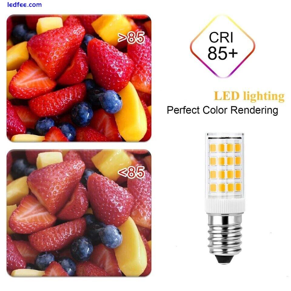 LED Light Bulb E14 3|5|7W Warm White for Kitchen Range Hood Chimney Fridge A* 2 