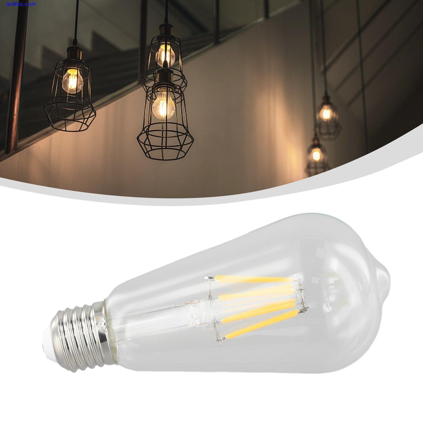 Vintage E27 B22 ES ST64 Filament LED Light Bulb 2/4/6/8W Industrial Edison Lamps 3 