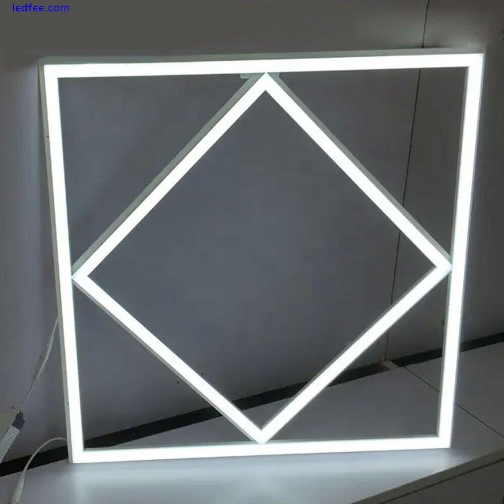 LED PANEL LIGHT 600X600MM DIAMOND Lattice 80W FRAME BORDER EDGE LIGHTS 6500K 1 