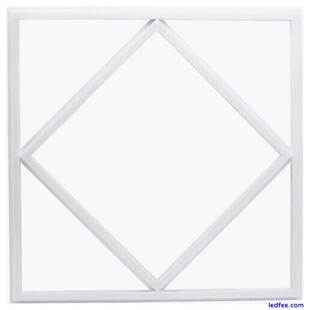 LED PANEL LIGHT 600X600MM DIAMOND Lattice 80W FRAME BORDER EDGE LIGHTS 6500K 0 