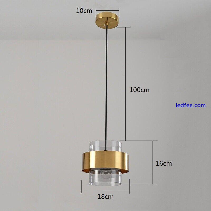 Grey Glass Pendant Light Kitchen Lamp Bar Ceiling Lights LED Chandelier Lighting 0 