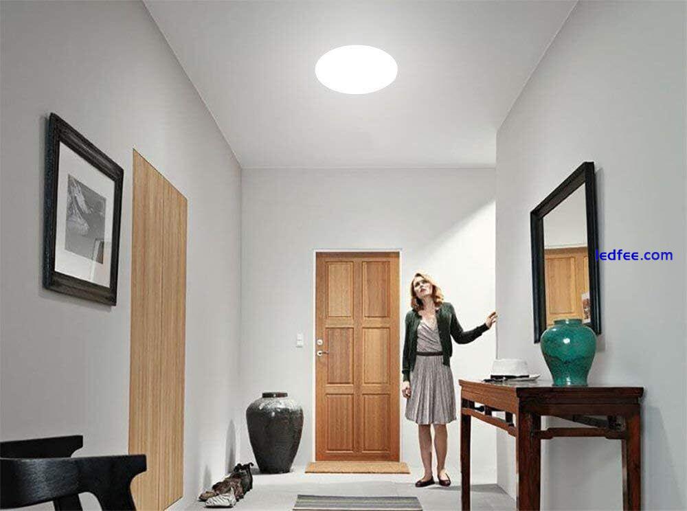 5000K LED Ceiling Light Flush Mount 18W 1650LM Round LED Ceilin (Daylight White) 4 