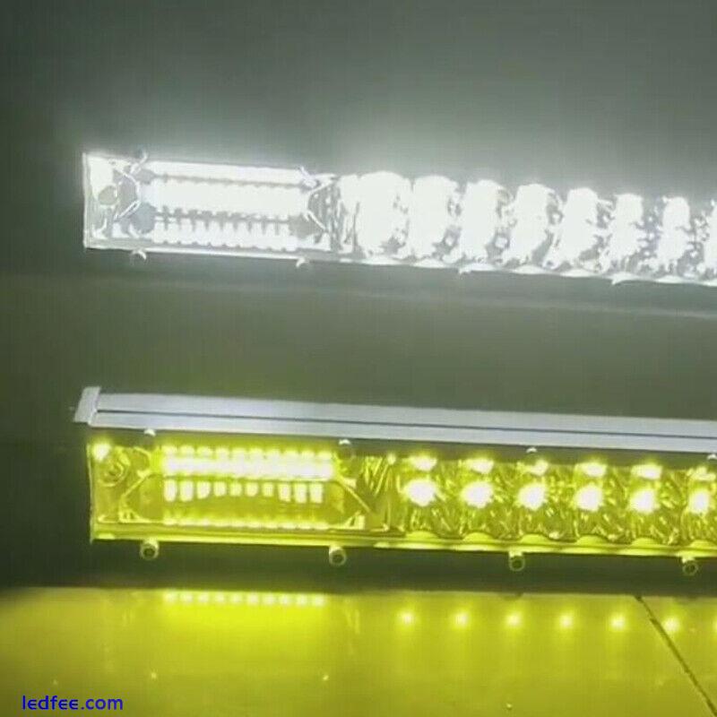 7 13 20 25 32 38 45 50 inch 480W Slim Offroad LED Work Light Bar Fog Driving SUV 1 