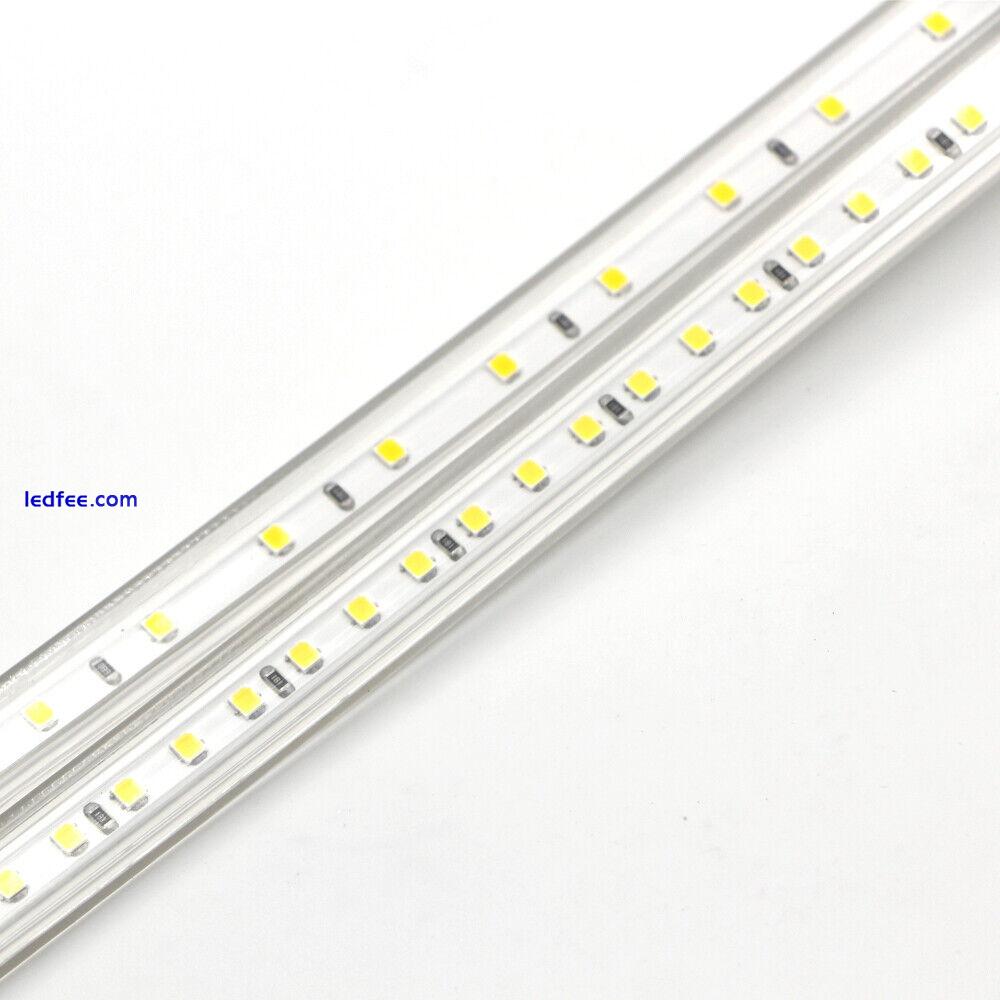 220V 240V IP67 Waterproof 2835 High bright LED Strip Lights Commercial Rope lamp 3 