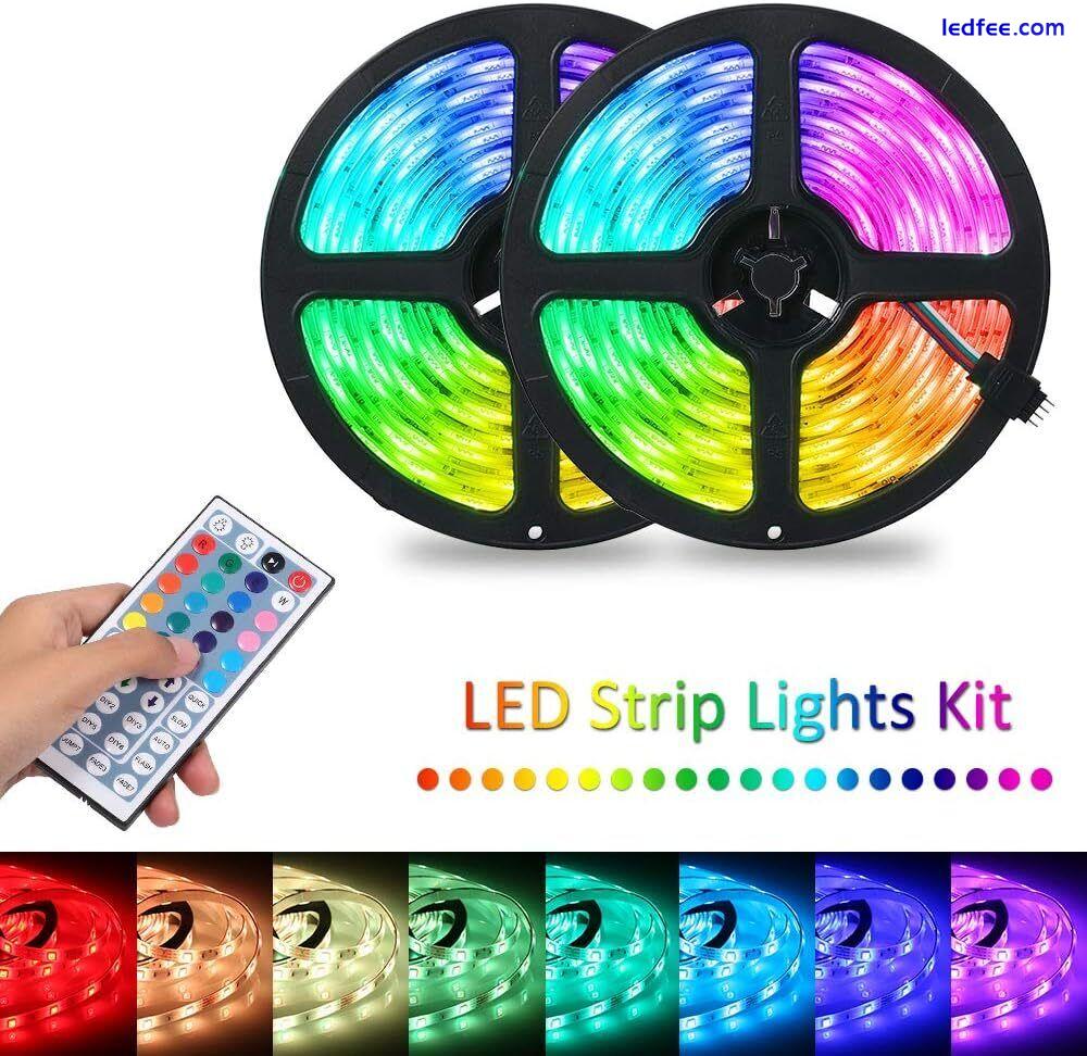 1-20m RGB Led Light Strips Kits with Remote, Indoor Color Led Lights for Bedroom 0 