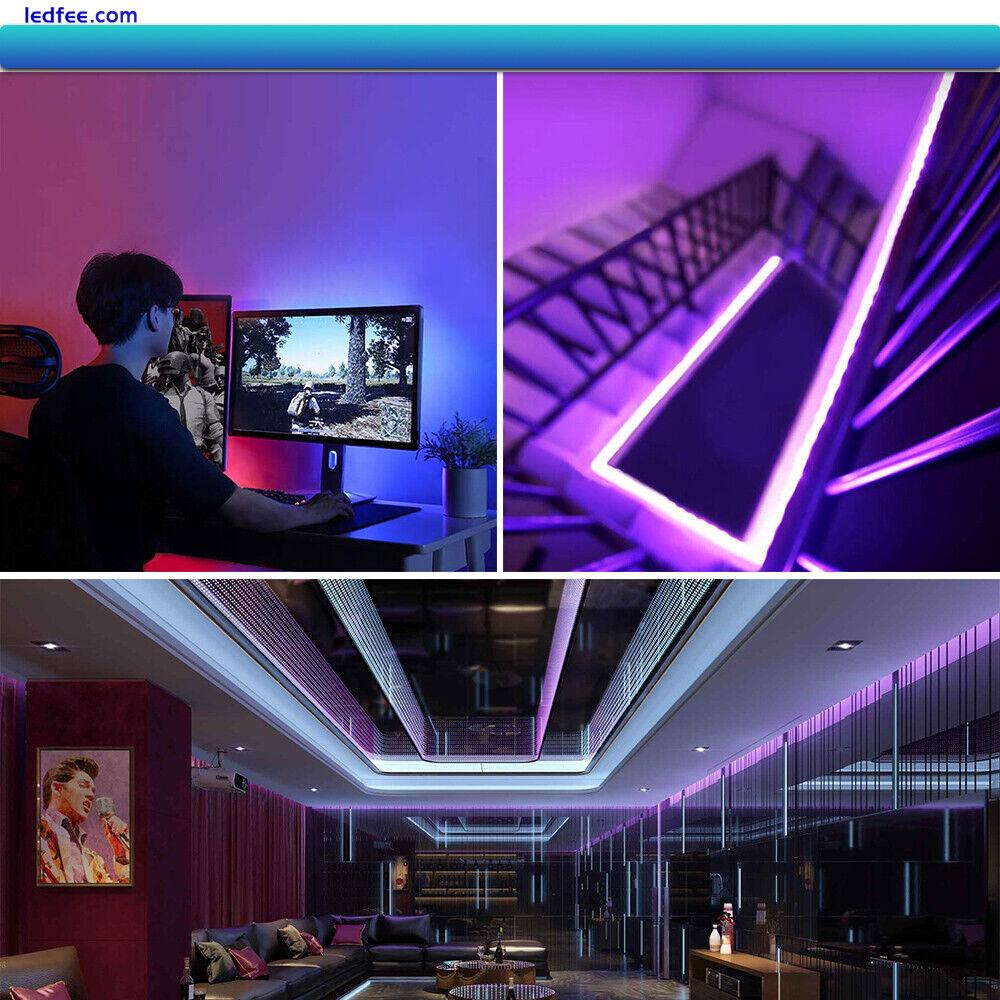 5m 20m Led Strip Lights Bluetooth 4.0 5050 RGB Tape Cabinet TV Kitchen Lighting 5 