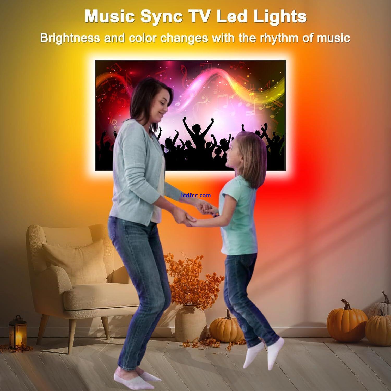 Daymeet LED TV Backlights, 3M TV Led Lights for 32-60 inch TV Behind Lighting 2 