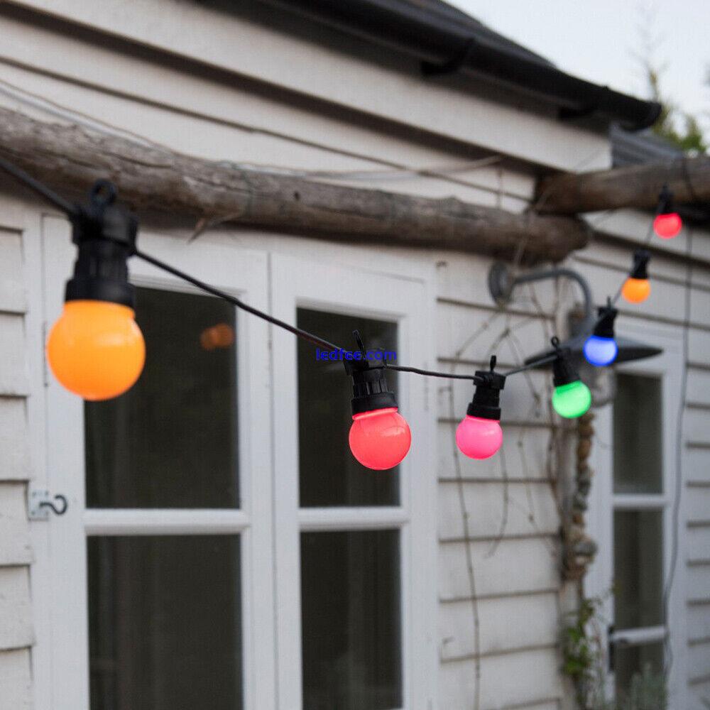 LED Festoon Fairy Lights Garden Party Wedding Outdoor String Ball Bulbs Lamp UK 5 