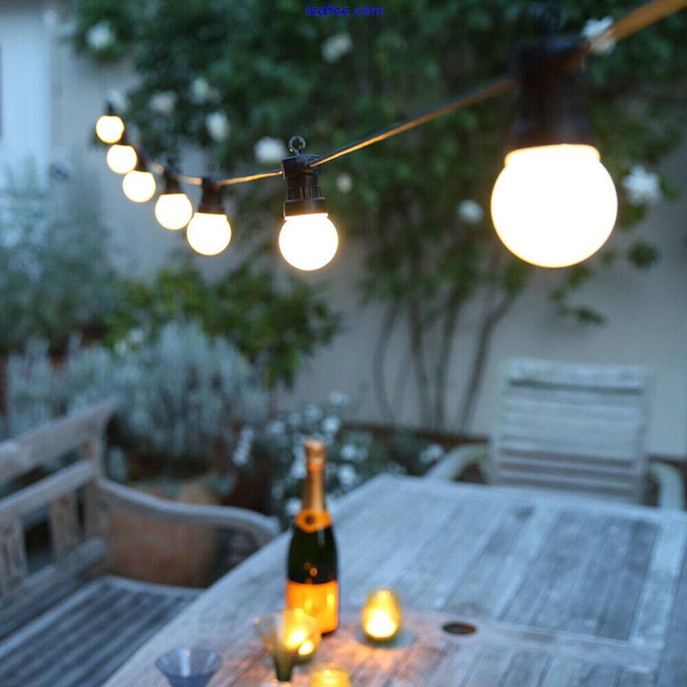 LED Festoon Fairy Lights Garden Party Wedding Outdoor String Ball Bulbs Lamp UK 1 