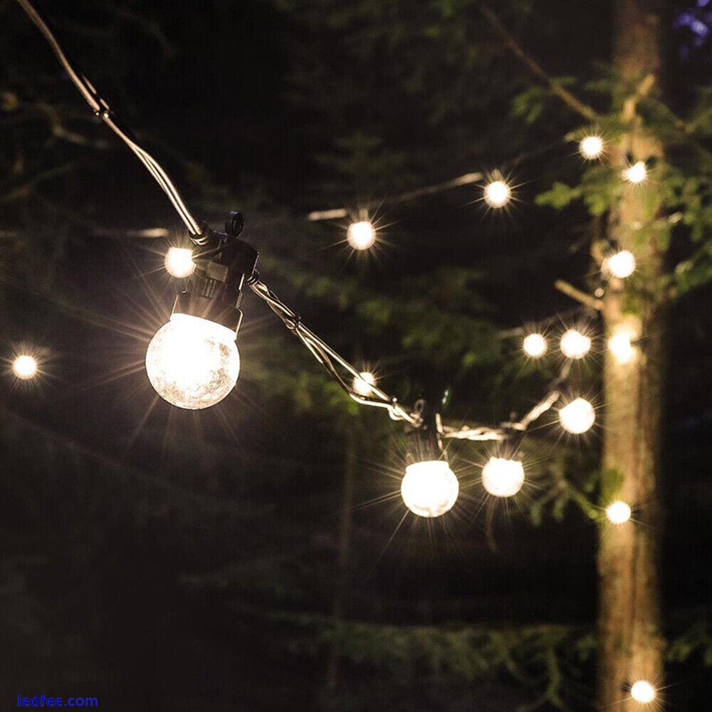 LED Festoon Fairy Lights Garden Party Wedding Outdoor String Ball Bulbs Lamp UK 2 