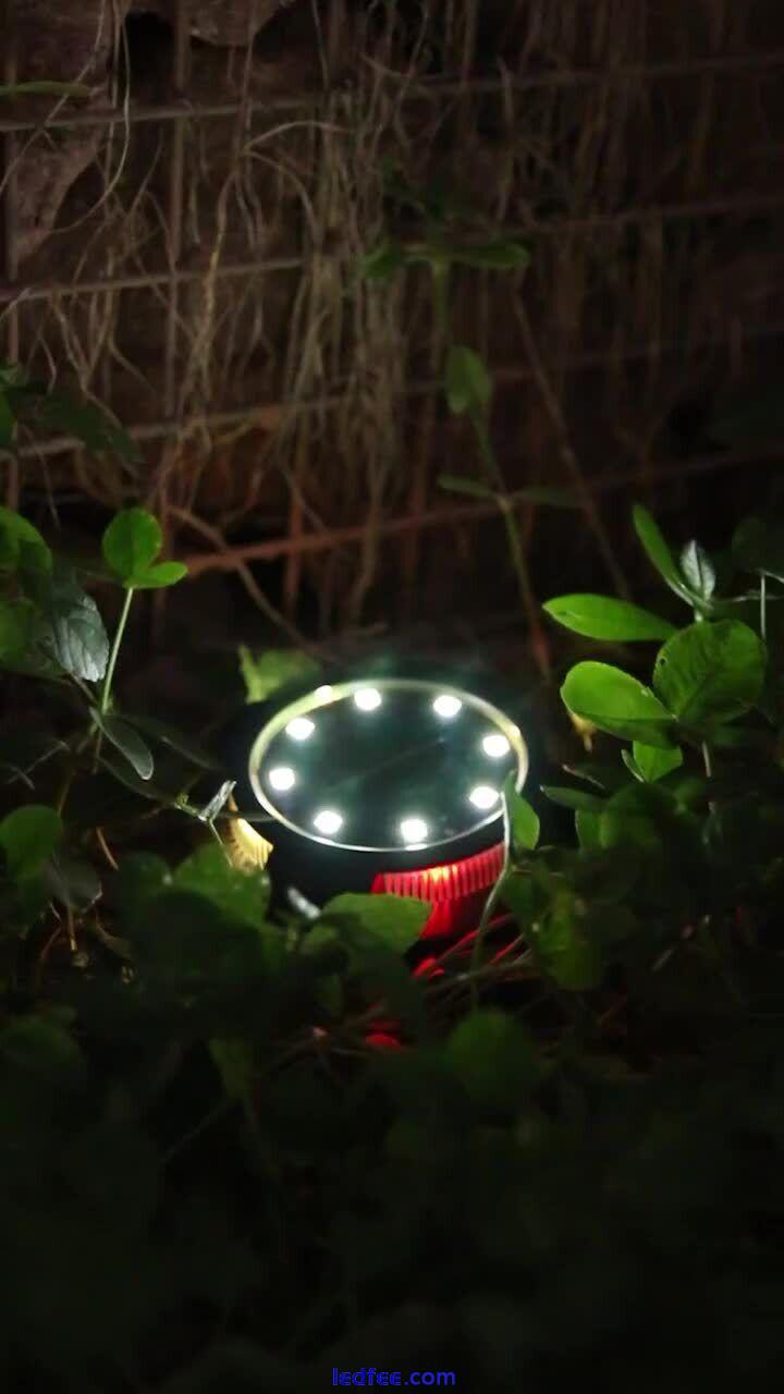 Outdoor Solar Buried Lamp Disk Lawn Pathway Garden Landscape Lamp Waterproof 0 