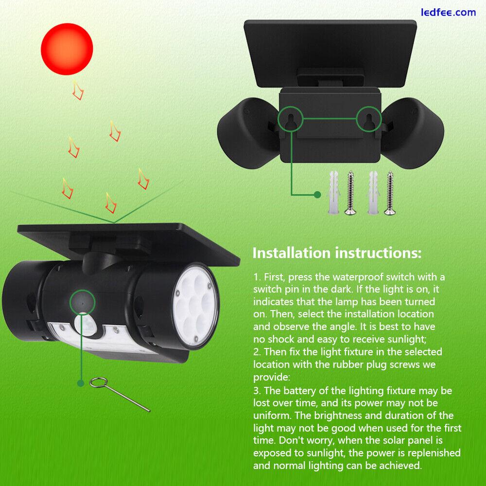 Commercial Solar Walkway Light LED Lamp Outdoor Area Dusk To Dawn Wall Lamp  2 