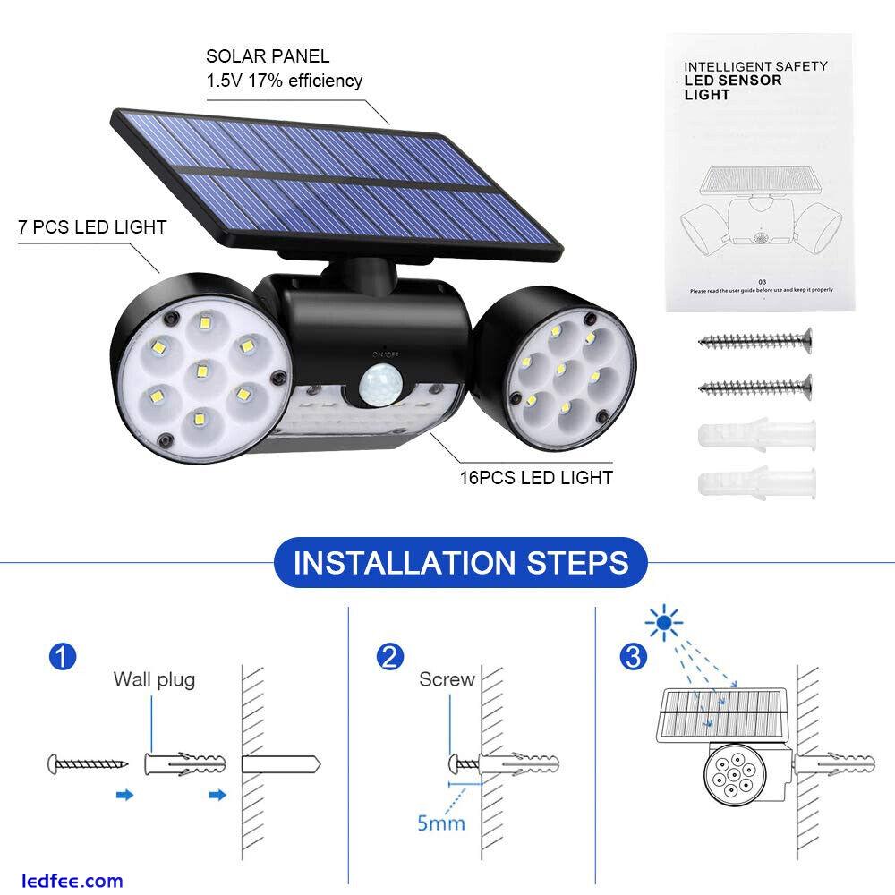 Commercial Solar Walkway Light LED Lamp Outdoor Area Dusk To Dawn Wall Lamp  4 