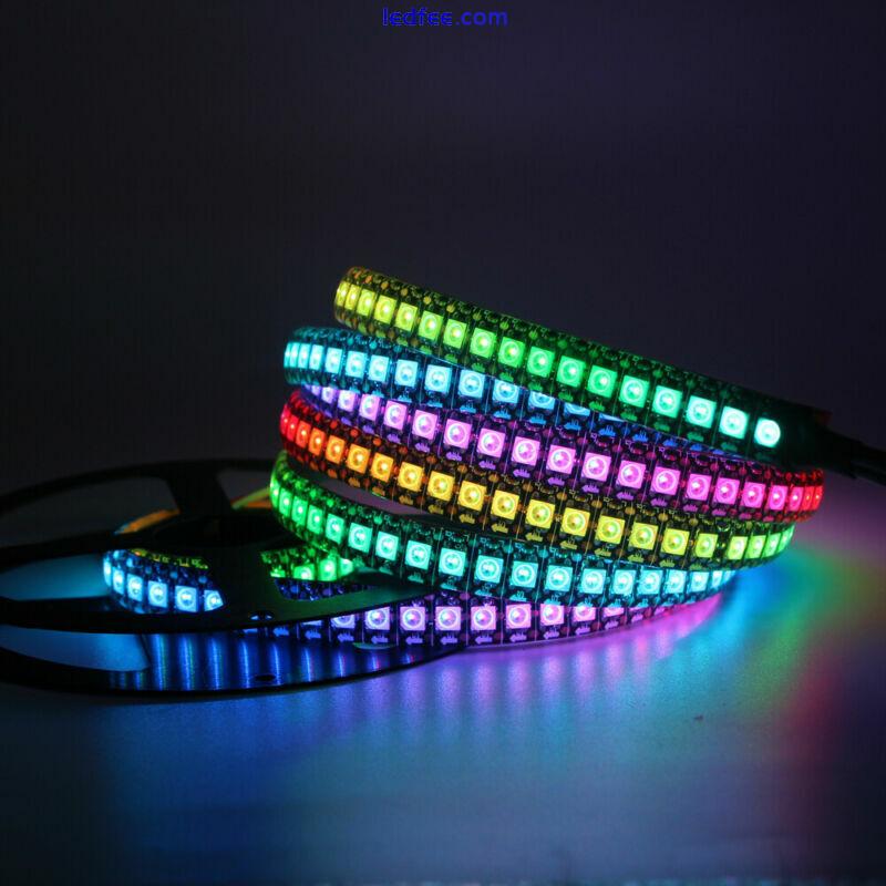 WS2812B 5V 5050 RGB LED Strip 1-5M 30 60 144 150 300 Leds Individual Addressable 1 