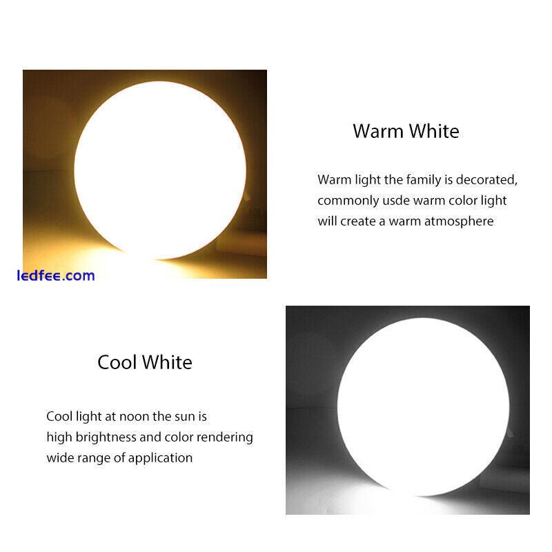 LED Ceiling Light Bright Round Pane Living Bathroom Wall Panel Lamp 9W 18W 24W 1 