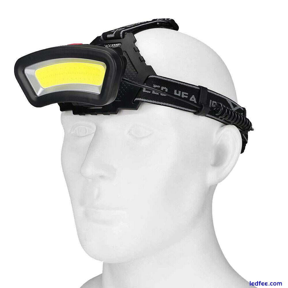 LED Headlamp Headlight Torch Flashlight Work Light Bar Head Band Lamp Outdoor UK 2 