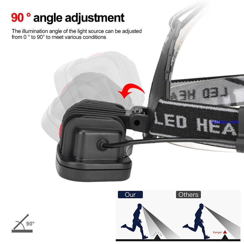 LED Headlamp Headlight Torch Flashlight Work Light Bar Head Band Lamp Outdoor UK 5 