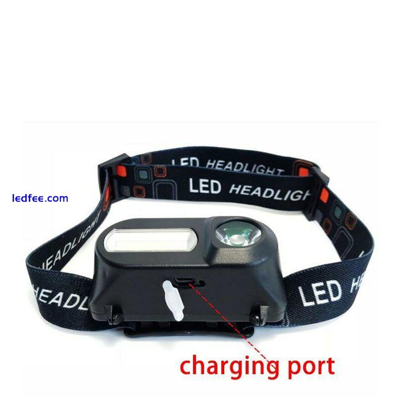 6 Modes USB Rechargeable Headlamp COB LED Headlight Head Light Torch Flashlight 1 