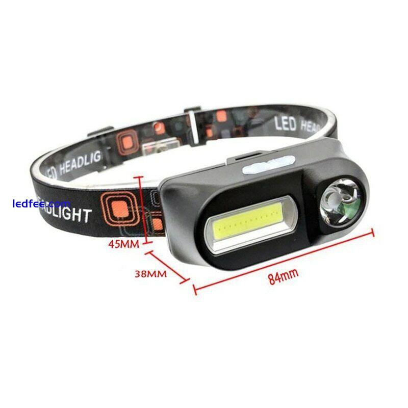 6 Modes USB Rechargeable Headlamp COB LED Headlight Head Light Torch Flashlight 5 