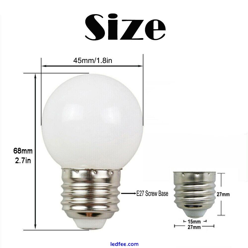 40W Equivalent E26 E27 G45 Globe LED Light Bulb 3W 110V/220V White/Warm Lamp 0 