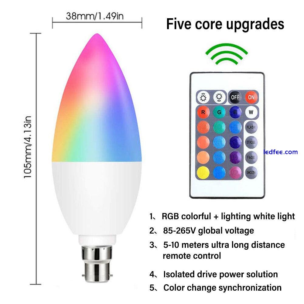 Tuya Zigbee E14 Smart LED Light Bulb RGB+CCT Candle Lamp With Alexa Google UK~ 1 