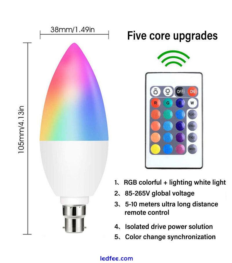 Tuya Zigbee E14 Smart LED Light Bulb RGB+CCT Candle Lamp With Alexa Google UK~ 5 