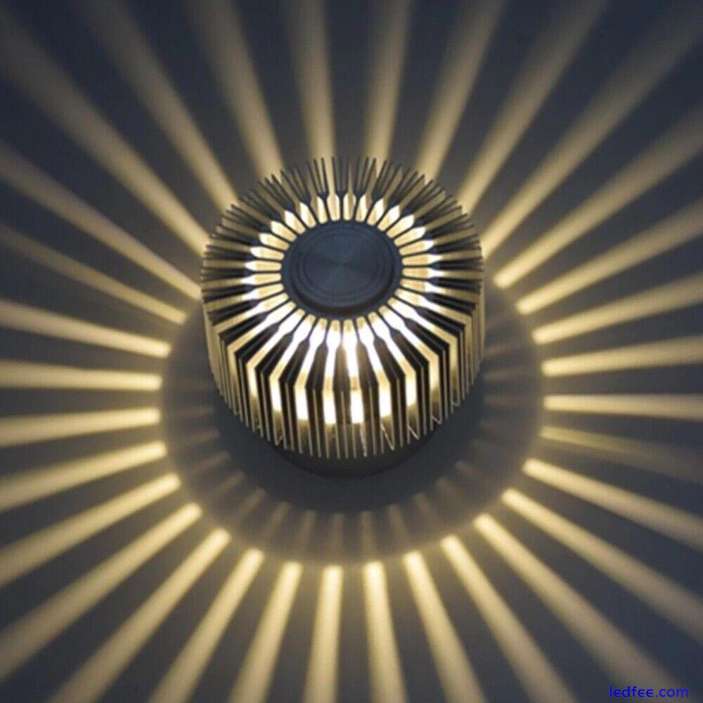 3W Modern LED Wall Ceiling Light Sconce Warm White Lighting Fixture Decor Lamp 4 