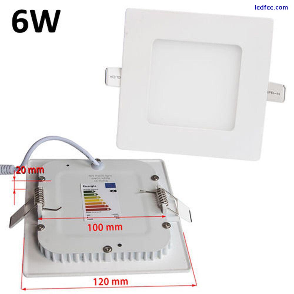 Square Flat Panel LED Recessed Light Panel Ceiling Down Light 12watt 15 watt 18w 0 