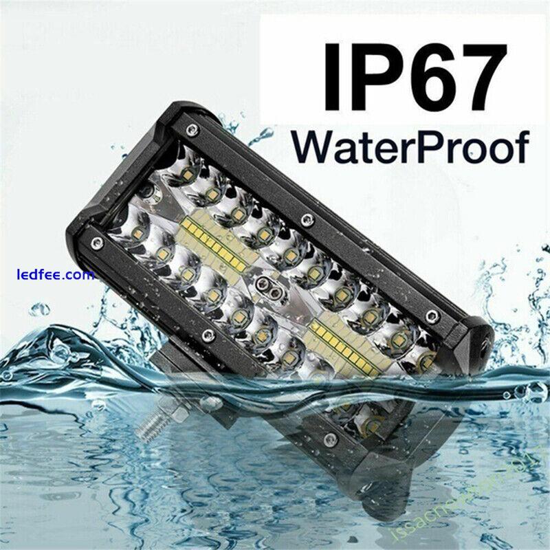 120W 7''Car LED Work Light Bar Spot Flood Beams Combo for Off-road SUV TSEH1 5 