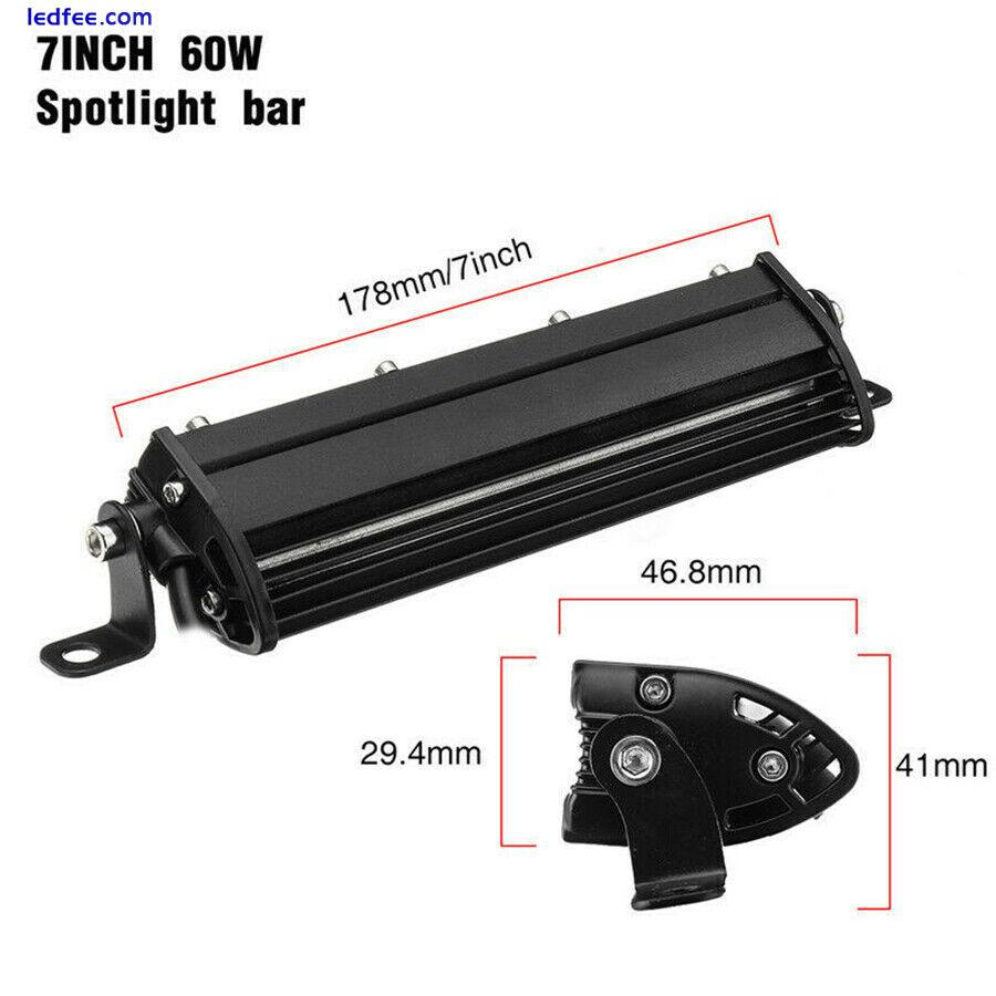  7in 90W Spot Flood LED Work Light Bar Driving Fog Lamp For Offroad SUV Car Boat 3 