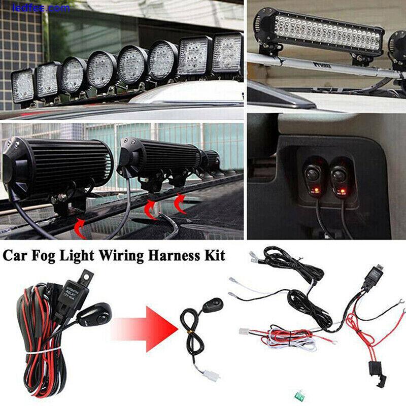 LED Work Light Bar Wiring Harness Remonte Control Switch Kit Offroad 12V CarYH 0 