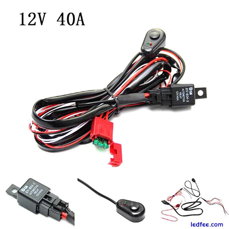 LED Work Light Bar Wiring Harness Remonte Control Switch Kit Offroad 12V CarYH 2 