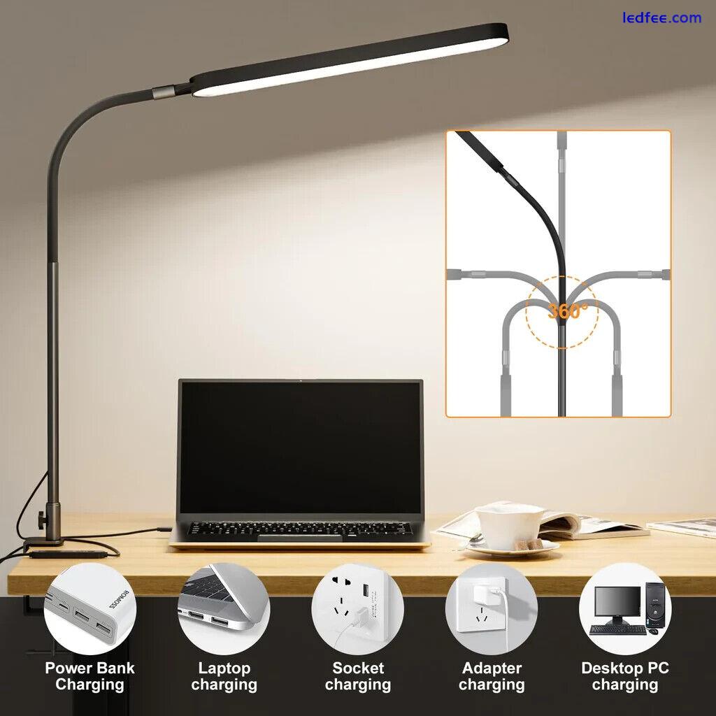 SKYLEO LED Desk Lamp - 85cm Desk Light - Touch Control - 5 Color Modes X 11 Brig 3 