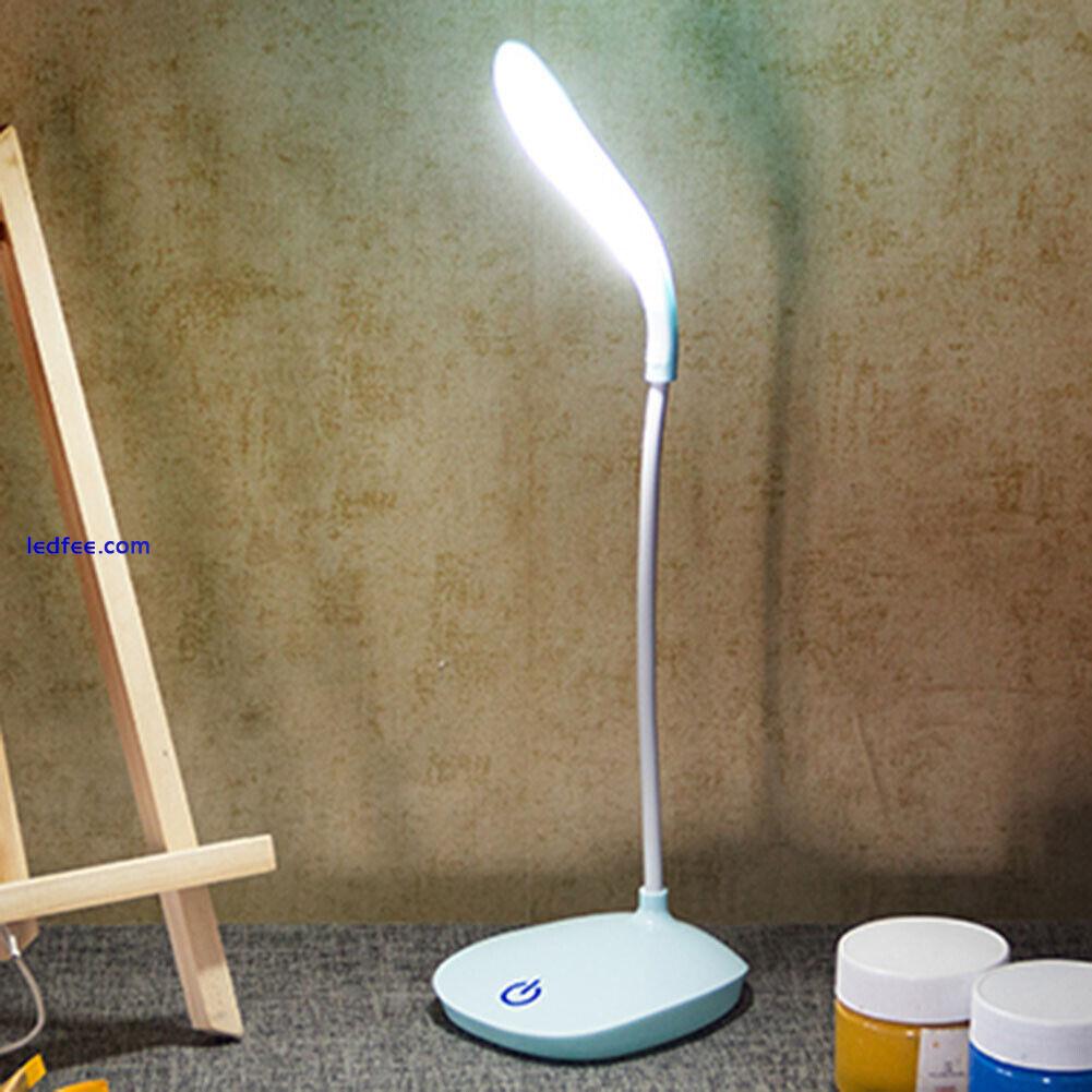 Modern LED Desk Lamp Eyes Protection Table USB Kids Reading Light (Blue) 0 