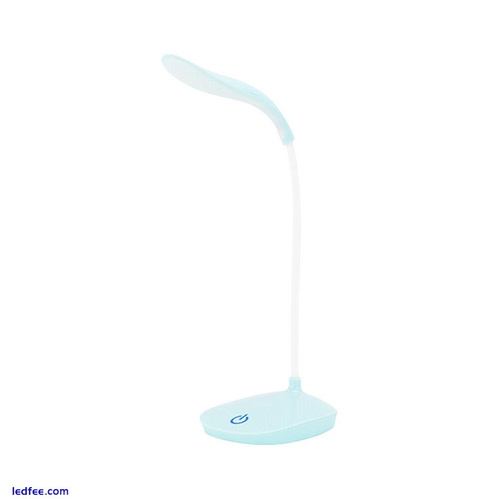 Modern LED Desk Lamp Eyes Protection Table USB Kids Reading Light (Blue) 3 