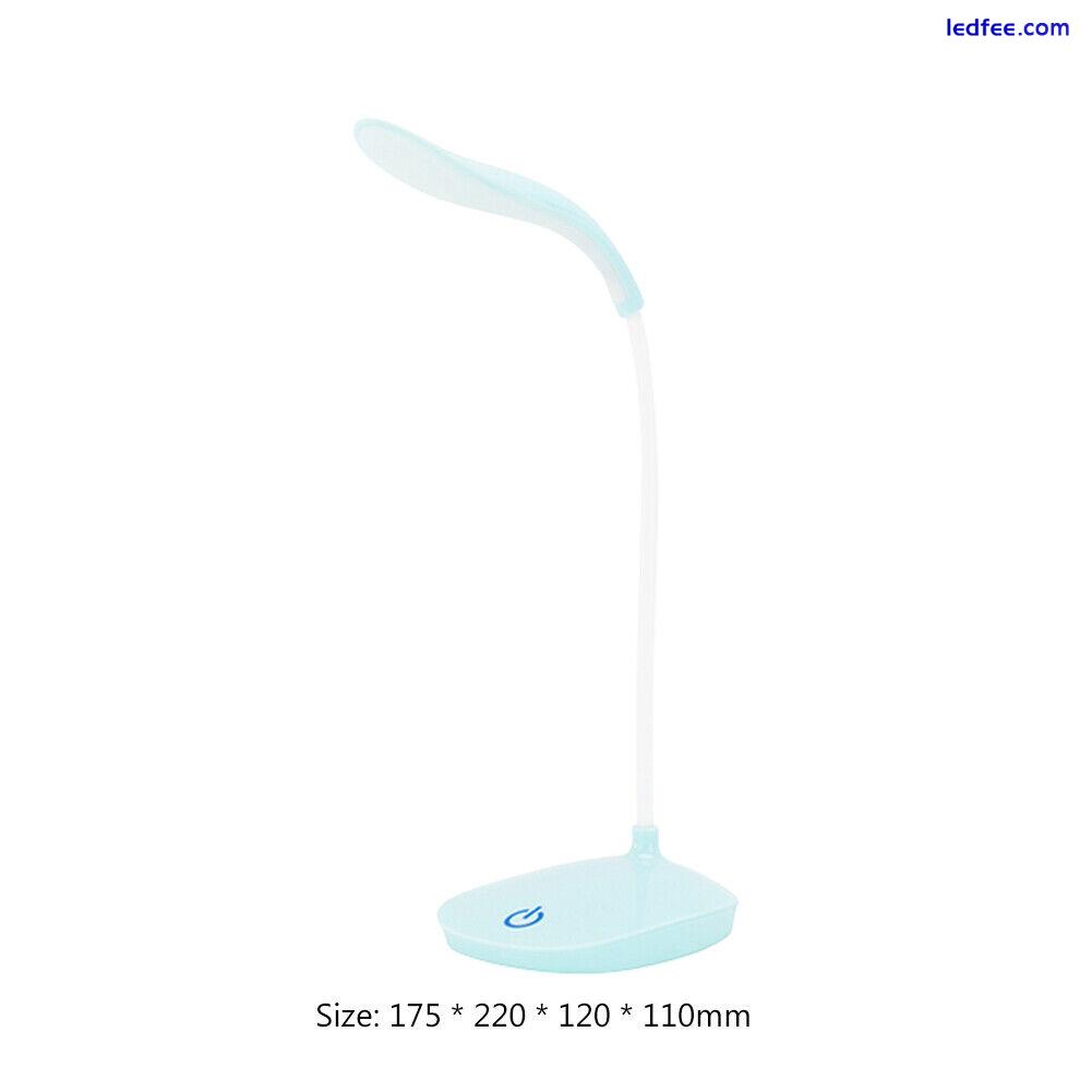 Modern LED Desk Lamp Eyes Protection Table USB Kids Reading Light (Blue) 5 