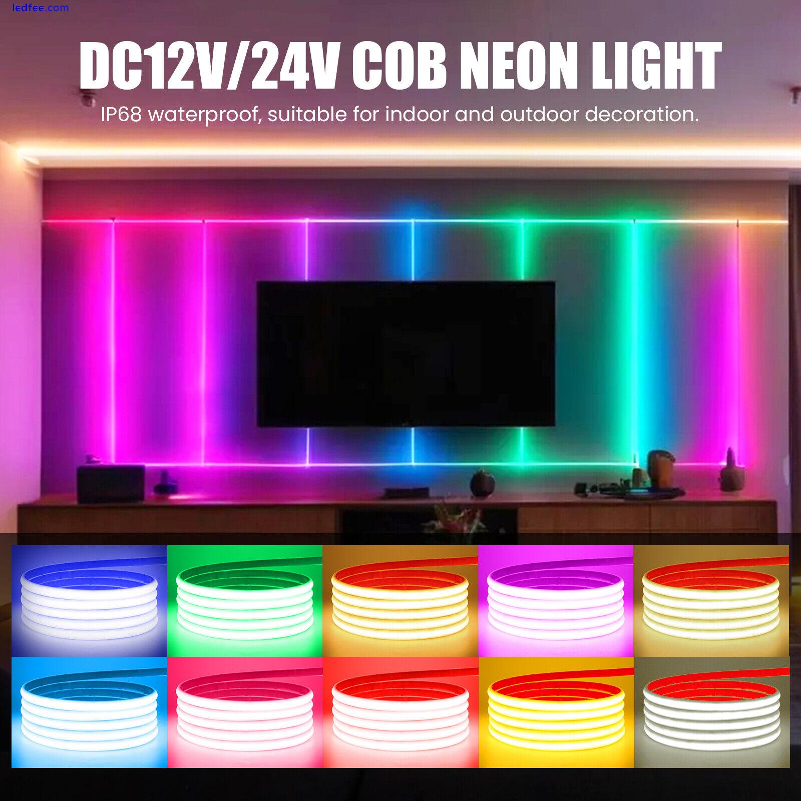 High Density LED Strip Light Flexible Neon Rope Waterproof IP68 Outdoor Lighting 4 