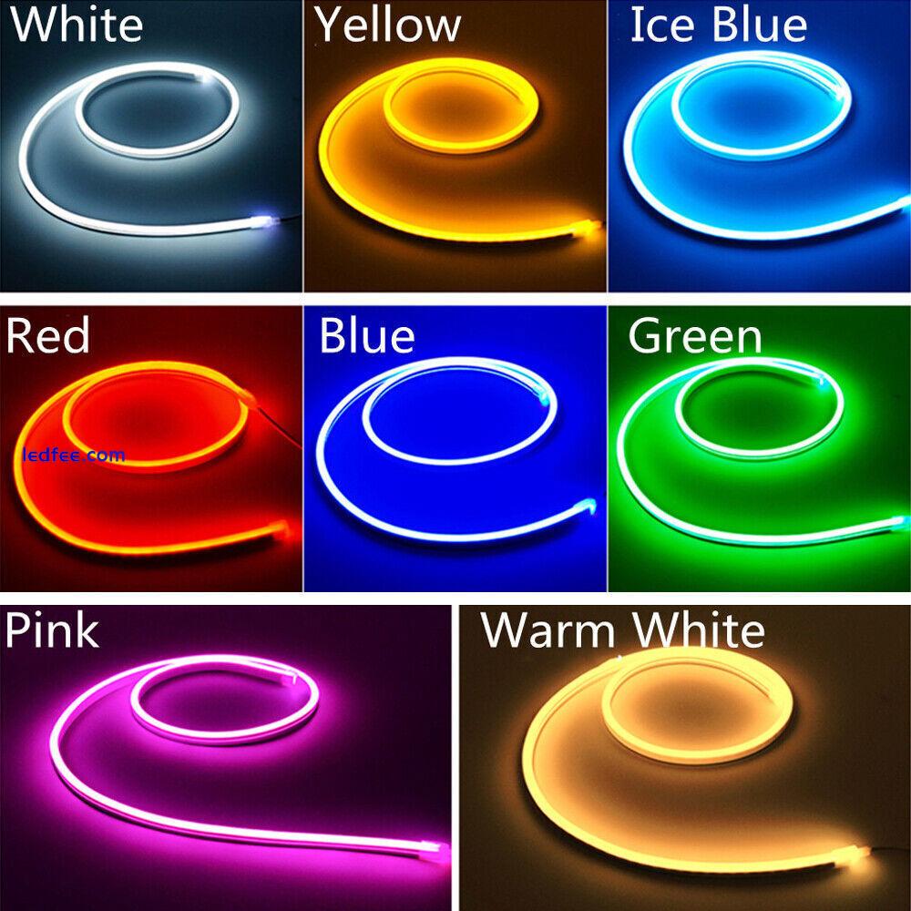 LED Neon Flex Strip Rope Light Waterproof DC 5/12/24V Flexible Outdoor Lighting 0 