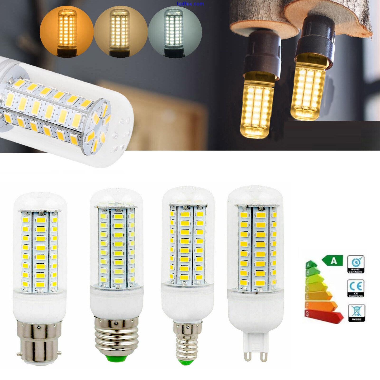 G9 LED Corn Light Bulb E14 E27 B22 Screw Socket White Lamp 12W 15W 220V 240V BC 0 