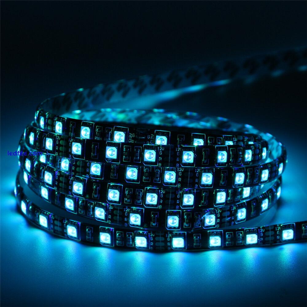 Black PCB LED Strip Light RGB RGBW white Waterproof 5050 car DRL DIY lamp 12V 1 