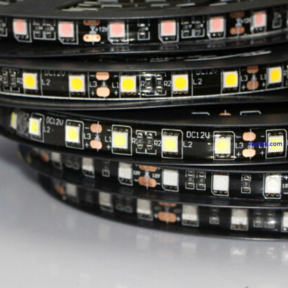 Black PCB LED Strip Light RGB RGBW white Waterproof 5050 car DRL DIY lamp 12V 0 