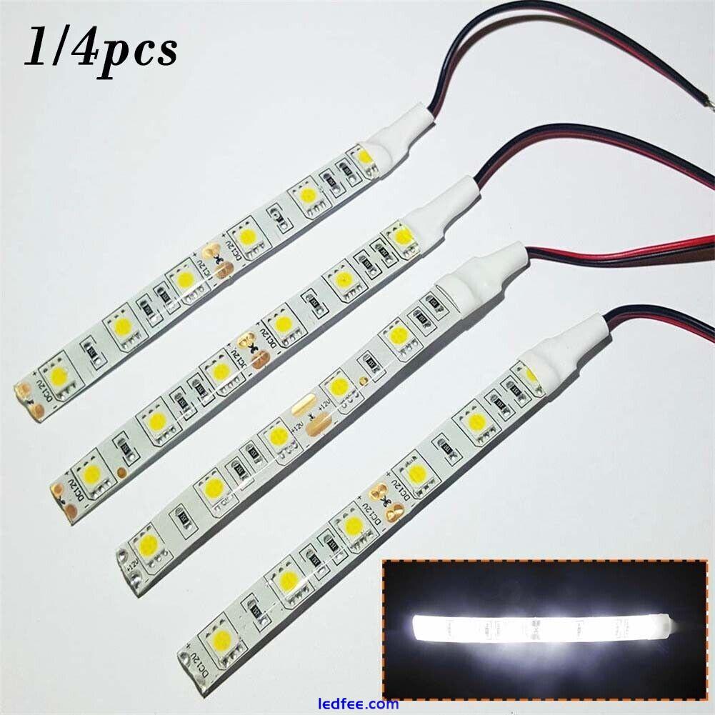 5050 LED Strip Light 12V Car Caravan Motorbike Cool White 6000K 10 cm Bright 1 