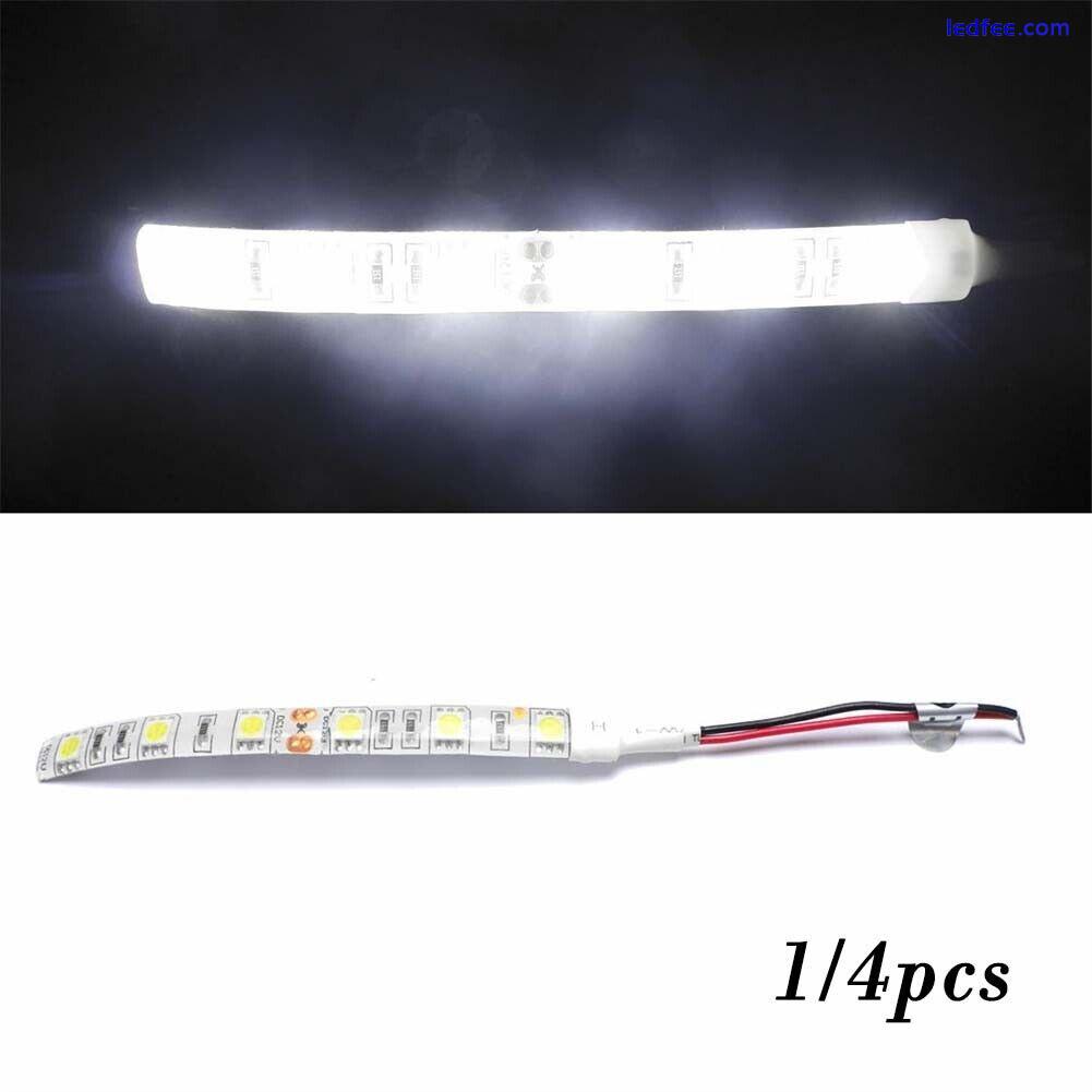 5050 LED Strip Light 12V Car Caravan Motorbike Cool White 6000K 10 cm Bright 0 