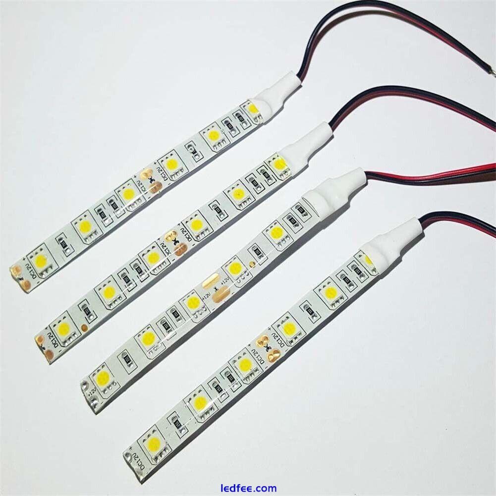 5050 LED Strip Light 12V Car Caravan Motorbike Cool White 6000K 10 cm Bright 3 