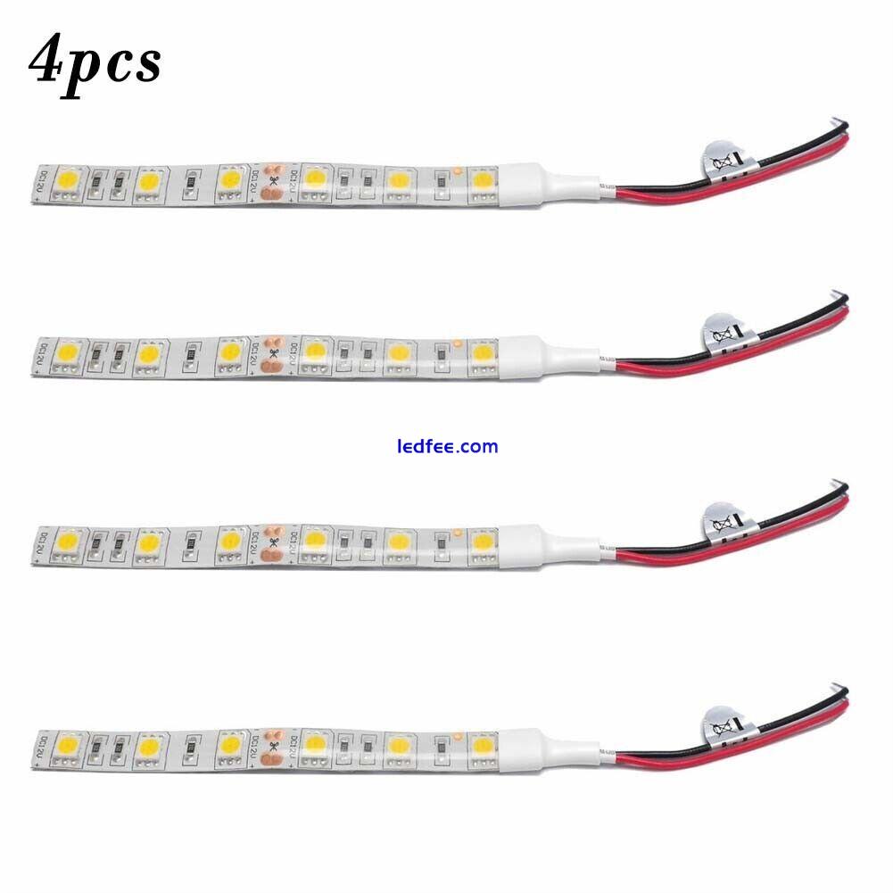 5050 LED Strip Light 12V Car Caravan Motorbike Cool White 6000K 10 cm Bright 5 