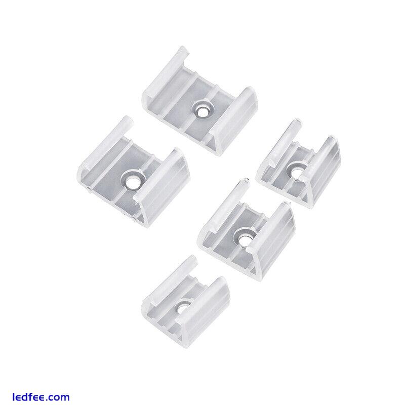 20PCS LED Strip Fix Clips Connector For Fixing Neon Light COB Plastic Buc*k* 4 