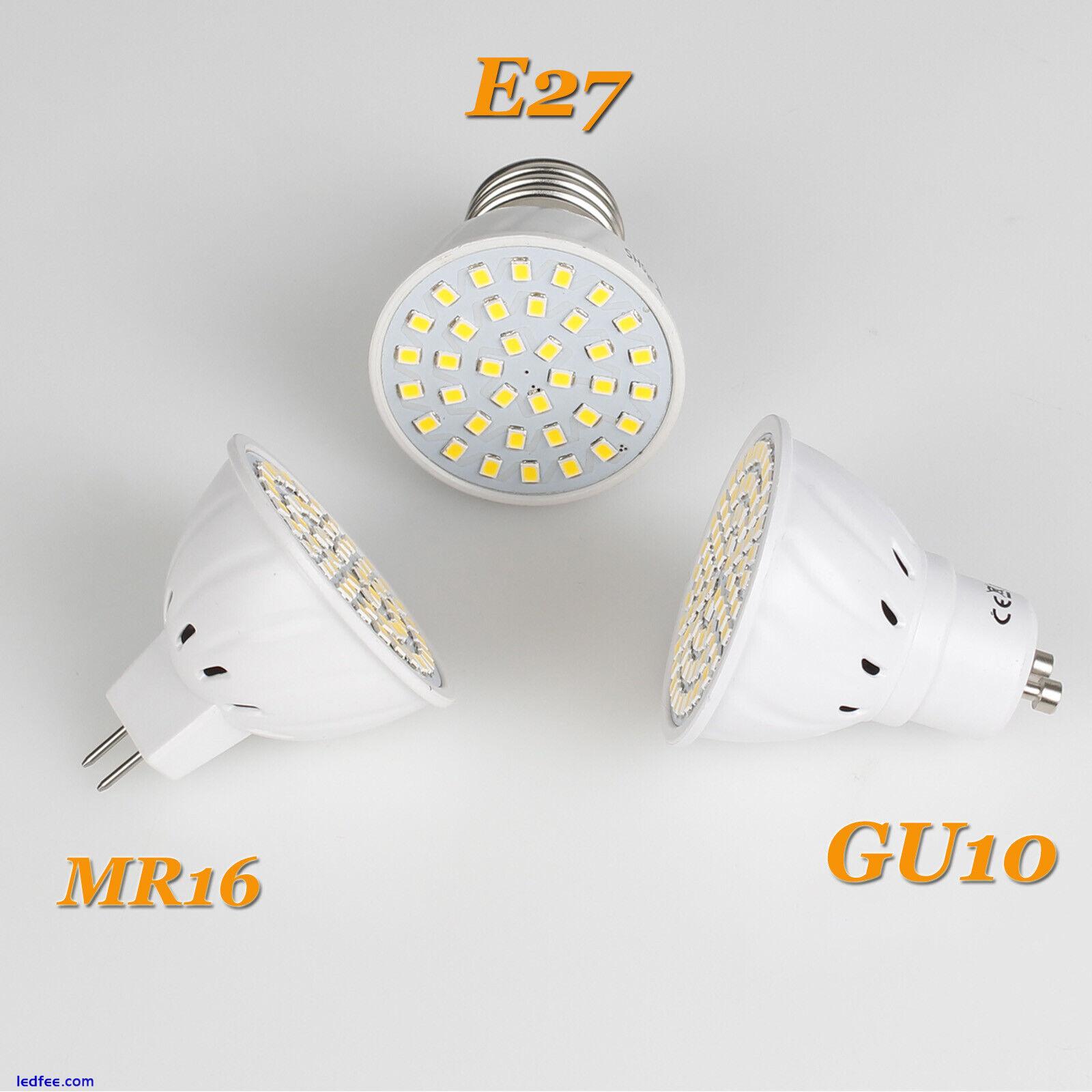 LED Spotlight Bulbs MR16 GU10 E27 3W 5W 7W 220V 240V 2835 SMD White Light Lamps 0 