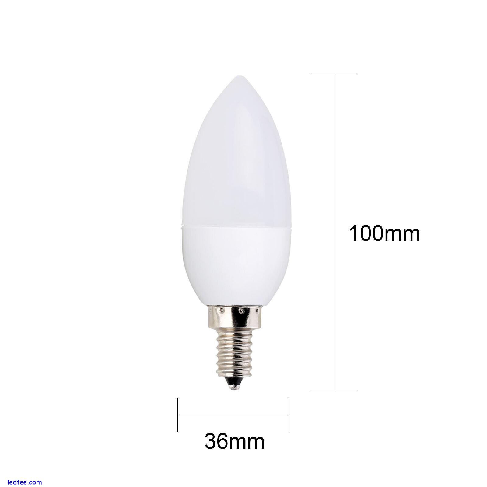 LED Candle Bulbs Bayonet B22 E27 E14 E12 B15 Light  3W 110V 220V Chandelier Lamp 1 